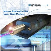 Download brochure as PDF: "Narrow Bandwidth DFB Lasers and Wavelength Stabilised Laser Diode Modules"